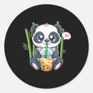 Niedlich Panda Kawaii Anime Otaku Japanische Blase Runder Aufkleber