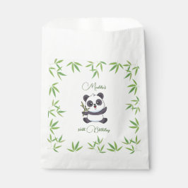 Niedlich Panda Kiddie Birthday Party für Flaggen Geschenktütchen