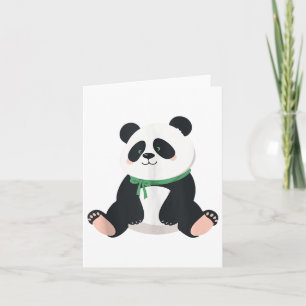 Niedlich Panda Mental Health Awareness Green Ribbo Karte