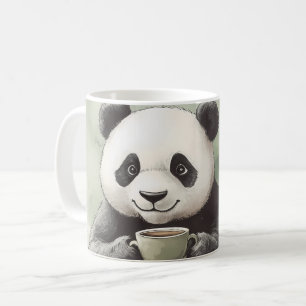 Niedlich Panda mit einer Tasse, Kaffee-Tasse Kaffeetasse