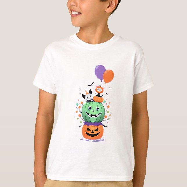 Niedlich Panda Monster T-Shirt (Vorderseite)