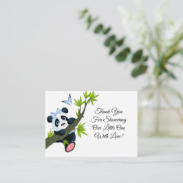 Niedlich Panda on Tree Dankeschön-Karte Mitteilungskarte
