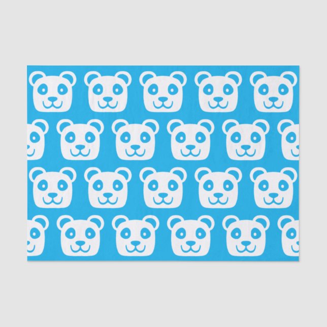 Niedlich Panda Pattern Seidenpapier (Vorderseite)