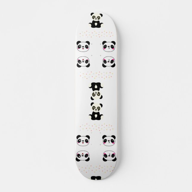 Niedlich Panda Pattern Skateboard (Vorne)