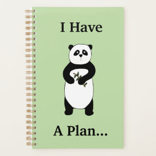 Niedlich Panda Personalisiert Planner Planer