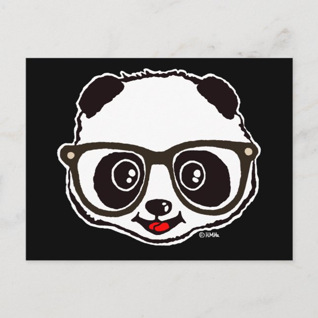 Niedlich Panda Postkarte (Vorderseite)