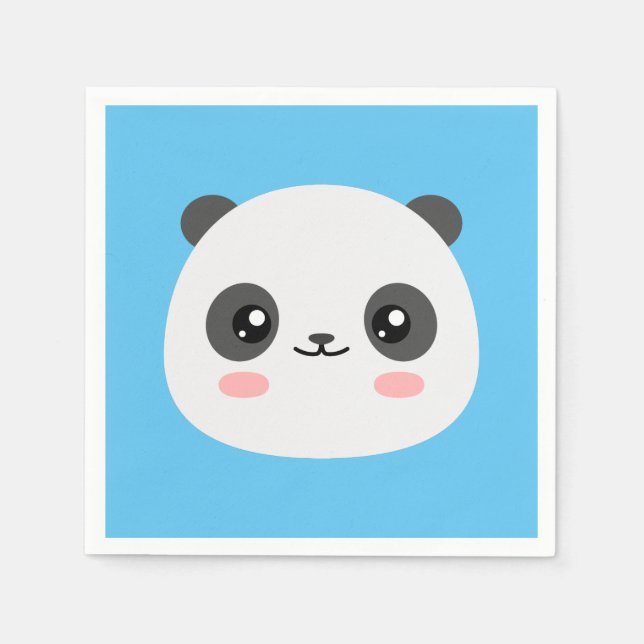 Niedlich Panda Serviette (Vorderseite)