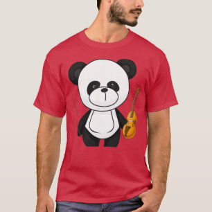 Niedlich Panda spielt Violine KIDs T T-Shirt