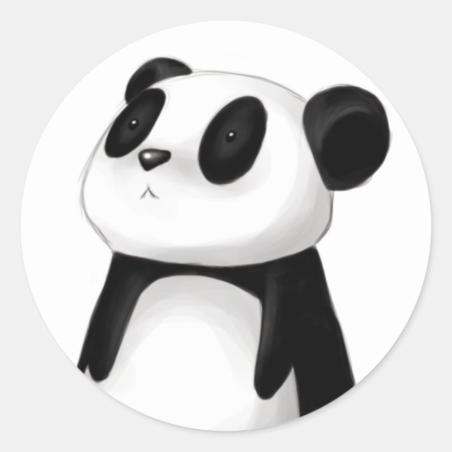 Niedlich Panda Sticker (Vorderseite)