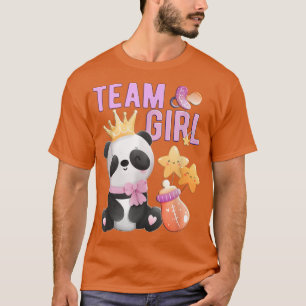 Niedlich Panda Team Girl Gender Reveal Baby Shower T-Shirt