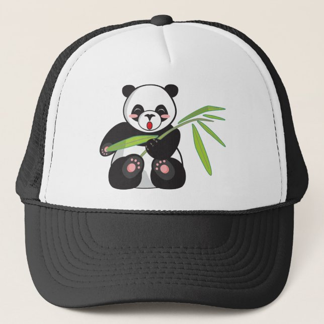 Niedlich Panda Truckerkappe (Vorderseite)