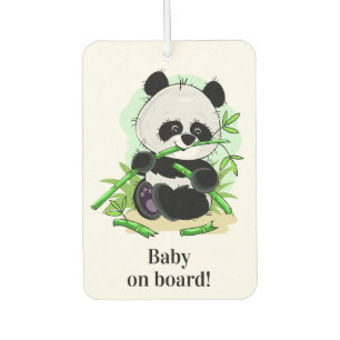 Niedlich Panda Zollfahne Autolufterfrischer