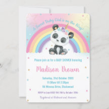 Niedlich Pandacorn Panda Rainbow Baby Dusche