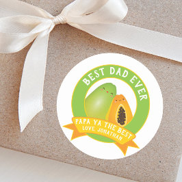 Niedlich Papa Ya Der schönste Obstladen zum Vater Runder Aufkleber