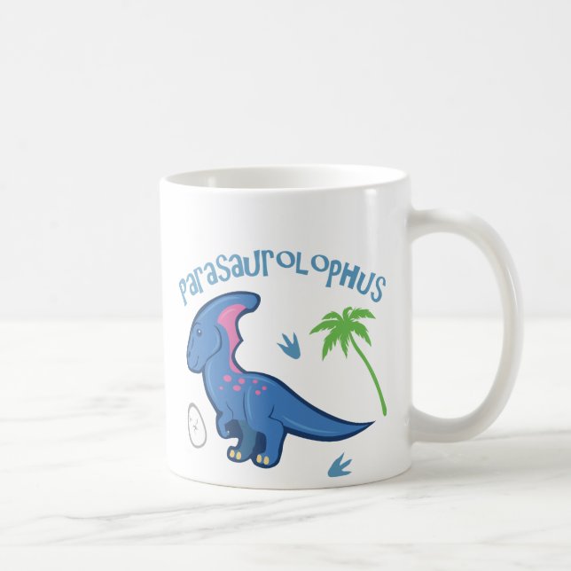 Niedlich Parasaurolophus Kaffeetasse (Rechts)