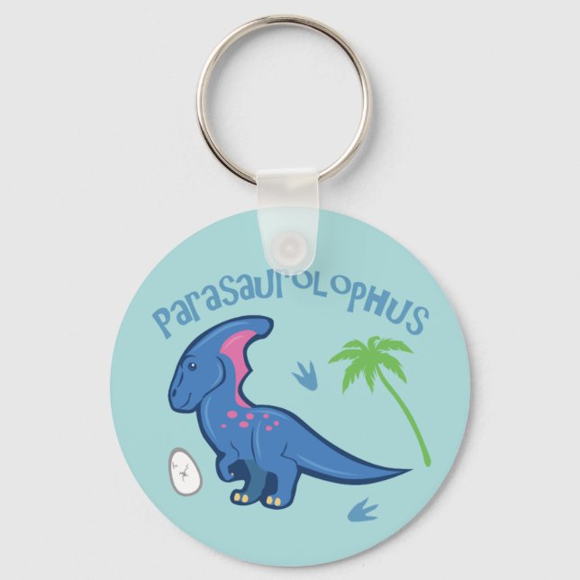 Niedlich Parasaurolophus Schlüsselanhänger (Vorderseite)