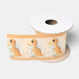 Niedlich Pastel Adorable Baby Dinosaurier Satinband