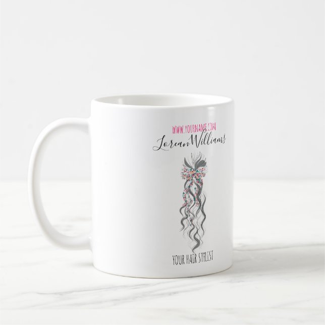 Niedlich Pastel Bride Wavy Friseur Friseur Salon B Kaffeetasse (Links)