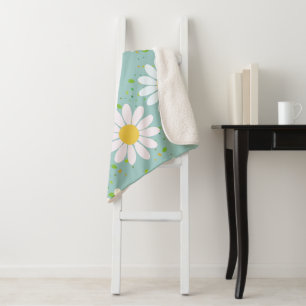 Niedlich Pastel Daisy Blume Blumengürtel Sherpadecke