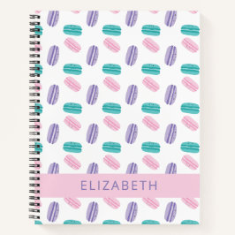 Niedlich Pastel farbenfrohe Kawaii Macarons Person Notizbuch