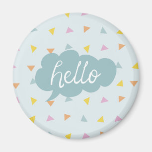 Niedlich Pastel Hello Magnet