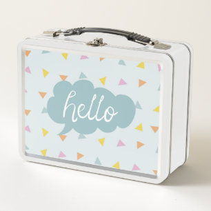 Niedlich Pastel Hello Metall Brotdose