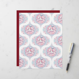 Niedlich Pastel Kawaii Bunny Dot Mandala Retro Oge