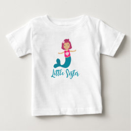 Niedlich Pastel Little Sis Seashell Mermaid Prince Baby T-shirt