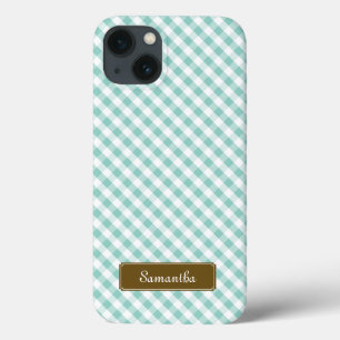 Niedlich Pastel Mint Gingham Pattern title_seo2