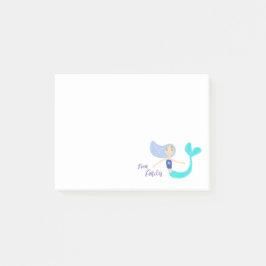 Niedlich Pastel Periwinkle Mermaid Princess Post-it Klebezettel