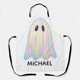 Niedlich Pastel Rainbow Ghost   Ästhetische Spooki Schürze