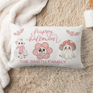 Niedlich Pastell Halloween Ghost Pink Lendenkissen