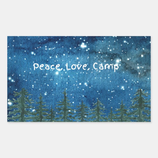 Niedlich Peace Liebe Camp Sticker - Ideal für Camp (Vorderseite)