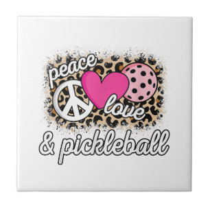 Niedlich Peace Liebe Pickleball Player Funny Pickl Fliese