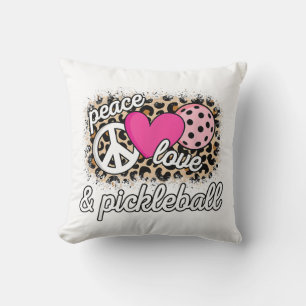 Niedlich Peace Liebe Pickleball Player Funny Pickl Kissen