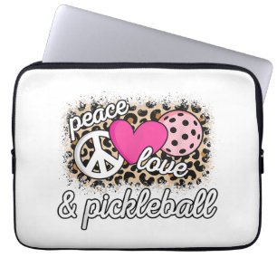 Niedlich Peace Liebe Pickleball Player Funny Pickl Laptopschutzhülle