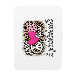 Niedlich Peace Liebe Pickleball Player Funny Pickl Magnet