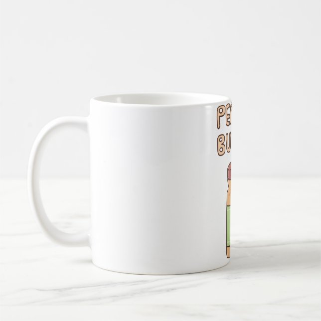 Niedlich Peanut Butter Jar Doodle Kaffeetasse (Links)