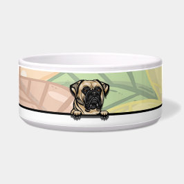 Niedlich Peeking Bull Mastiff, Küche Napf