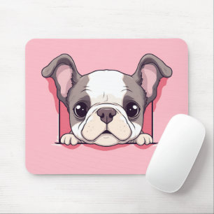Niedlich Peeking Bulldog Mousepad