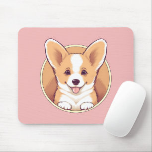 Niedlich Peeking Corgi Dog Mousepad