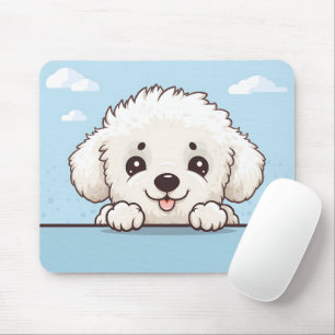 Niedlich Peeking Poodle Mousepad