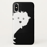 Niedlich Peeking Pup Pup auf Black