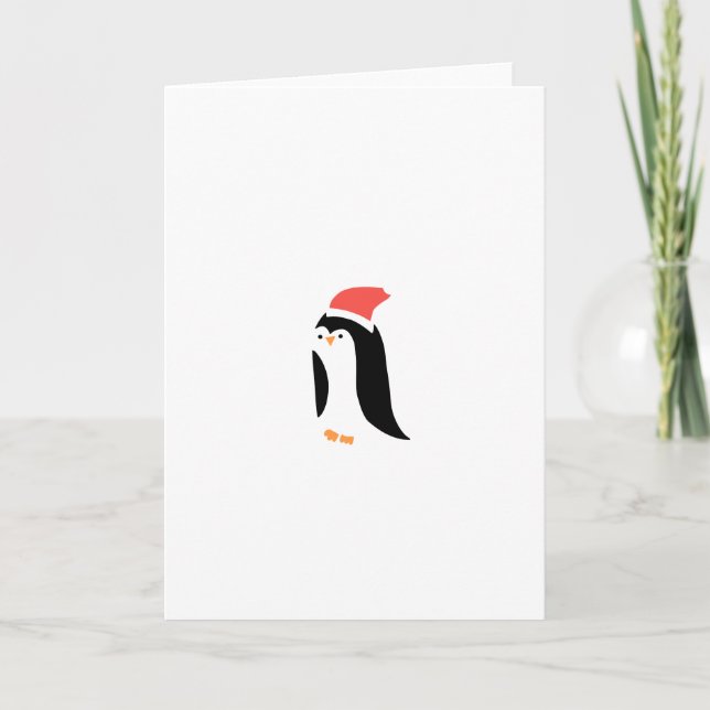 NIEDLICH PENGUIN FEIERTAGSKARTE (Vorderseite)
