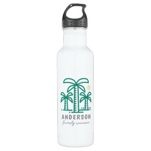 Niedlich Personalisiert Beach Family Wiedersehen Edelstahlflasche