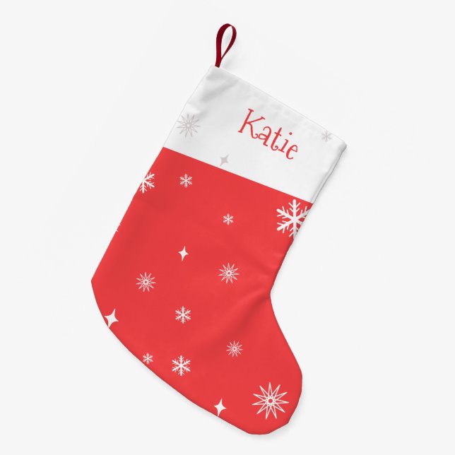 Niedlich Personalisiert Kleiner Weihnachtsstrumpf (Vorderansicht (hängend))