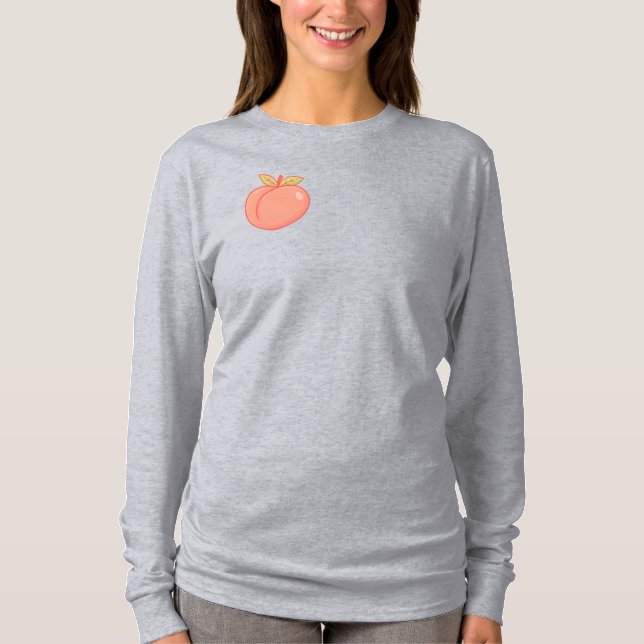 Niedlich Pfirsichlanges T-Shirt (Vorderseite)