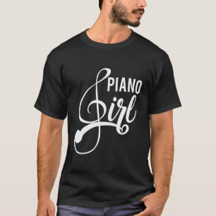 Niedlich Piano Girl Design Pianist Piano Player Ge T-Shirt