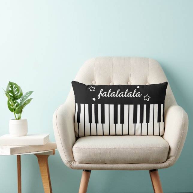 Niedlich Piano Keyboard Falalalala Music Lendenkissen (Stuhl )