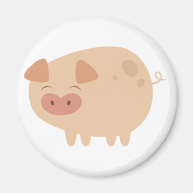 Niedlich Pig Magnet (Vorne)